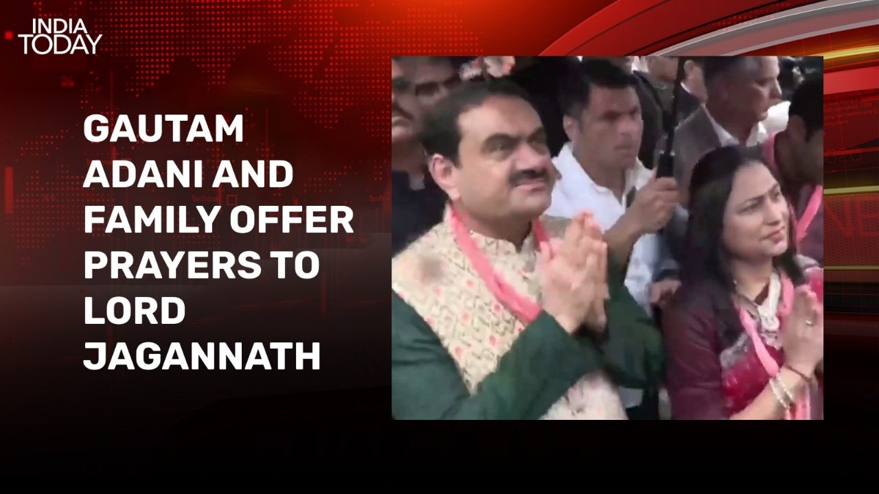 Gautam Adani offers prayers at Shree Jagannath Rath Yatra in Puri