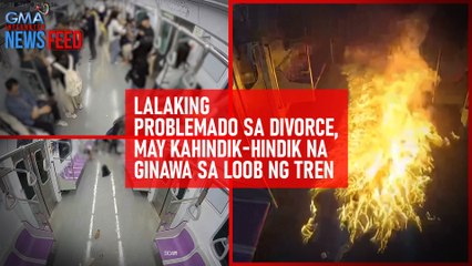 Lalaking problemado sa divorce, may kahindik-hindik na ginawa sa loob ng tren | GMA Integrated Newsfeed