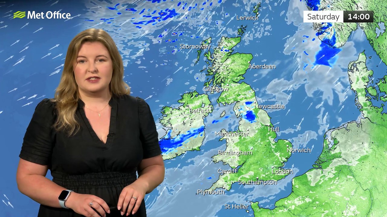 Met Office Saturday afternoon weather forecast 28/06/2025