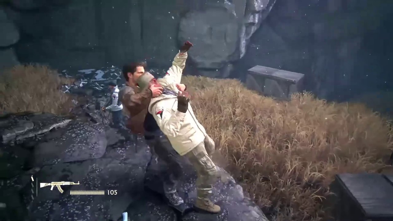 UnCharted4 Stealth Hard Mode - Cliffside Insane Fight PC #gaming#pcgaming#uncharted4#gameplay#instantkill