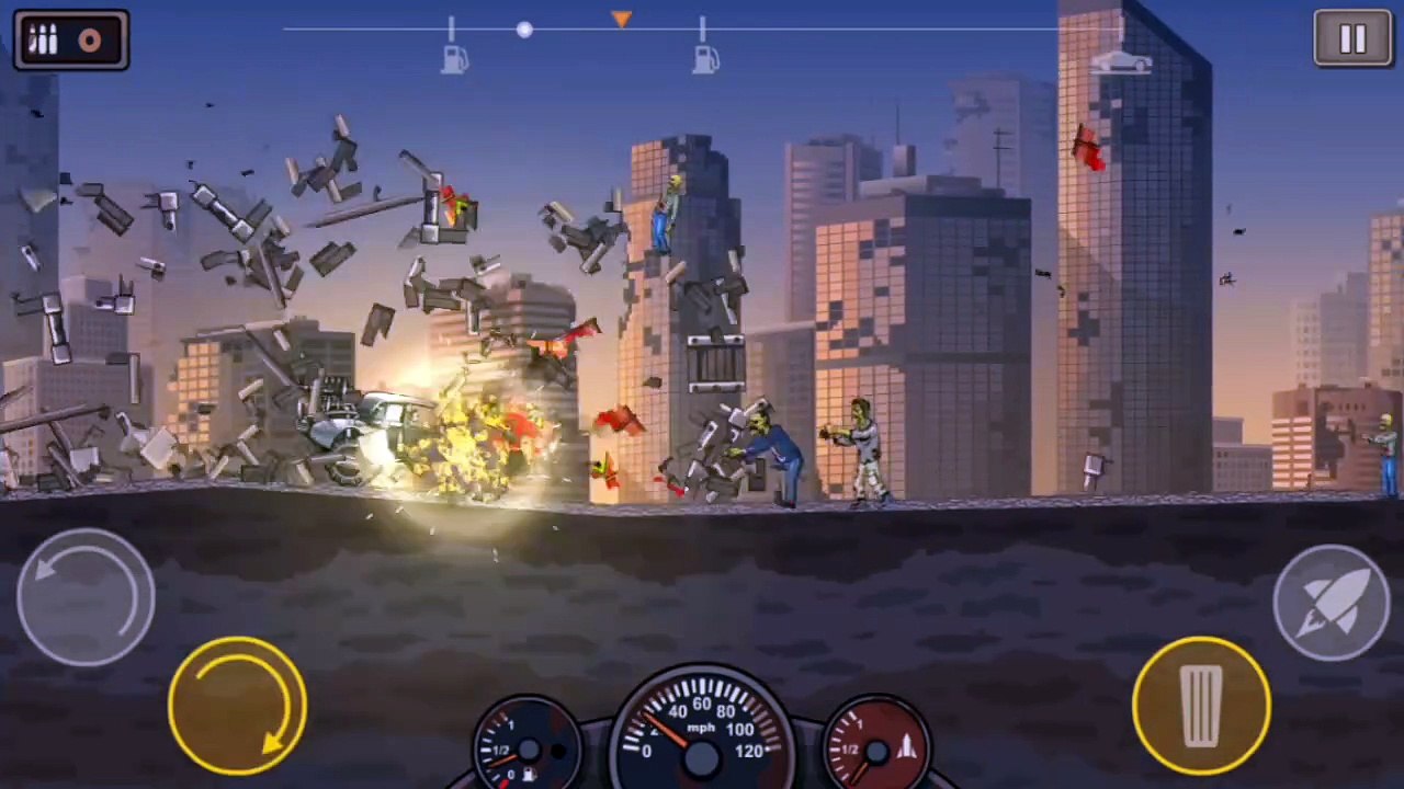 Earn To Die 2 Part 4 : Car 2 Day 45 to 59 Reached  Two CheckPoint (Android/iOS Gameplay Walkthrough)
