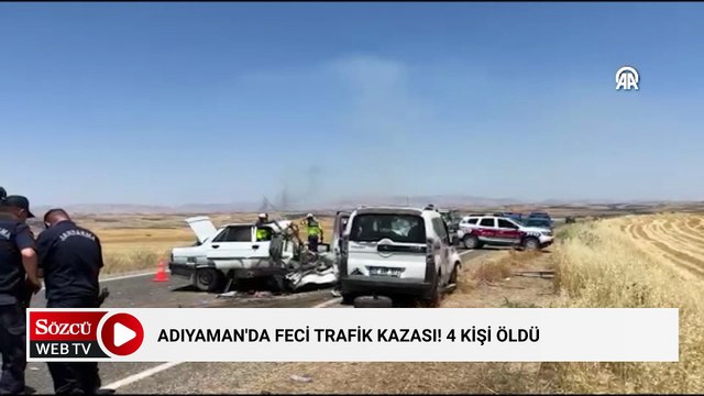 Adıyaman'daki trafik kazasında 4 kişi öldü, 1 kişi yaralandı