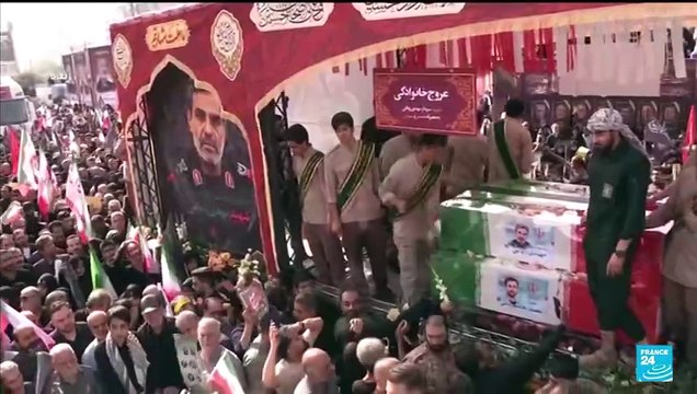 Iran holds funeral for commanders and scientists killed in war with Israel