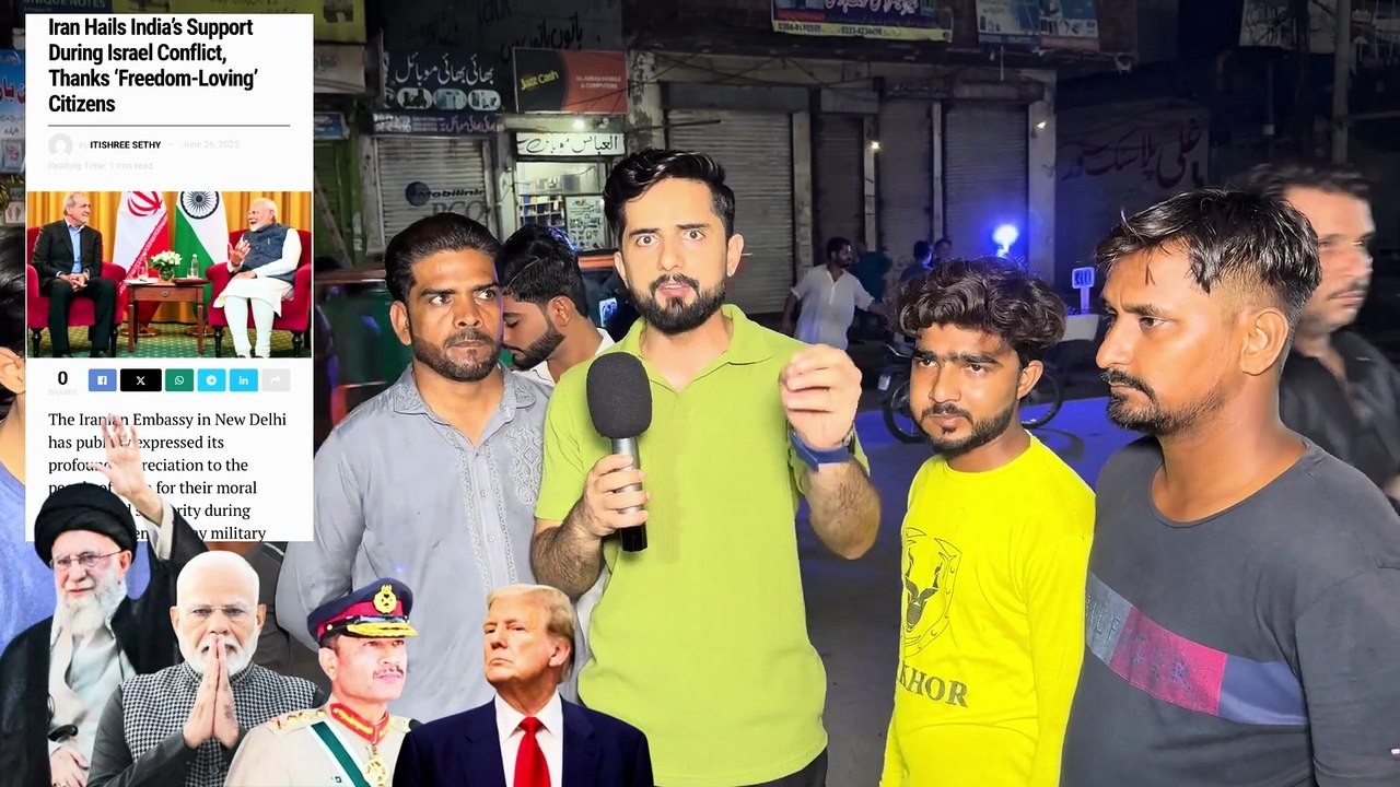 IRAN THANKS INDIA WHY, AFTER IRAN ISRAEL CONFLICT, PAKISTANI PUBLIC REACTION ON INDIA, REAL TV