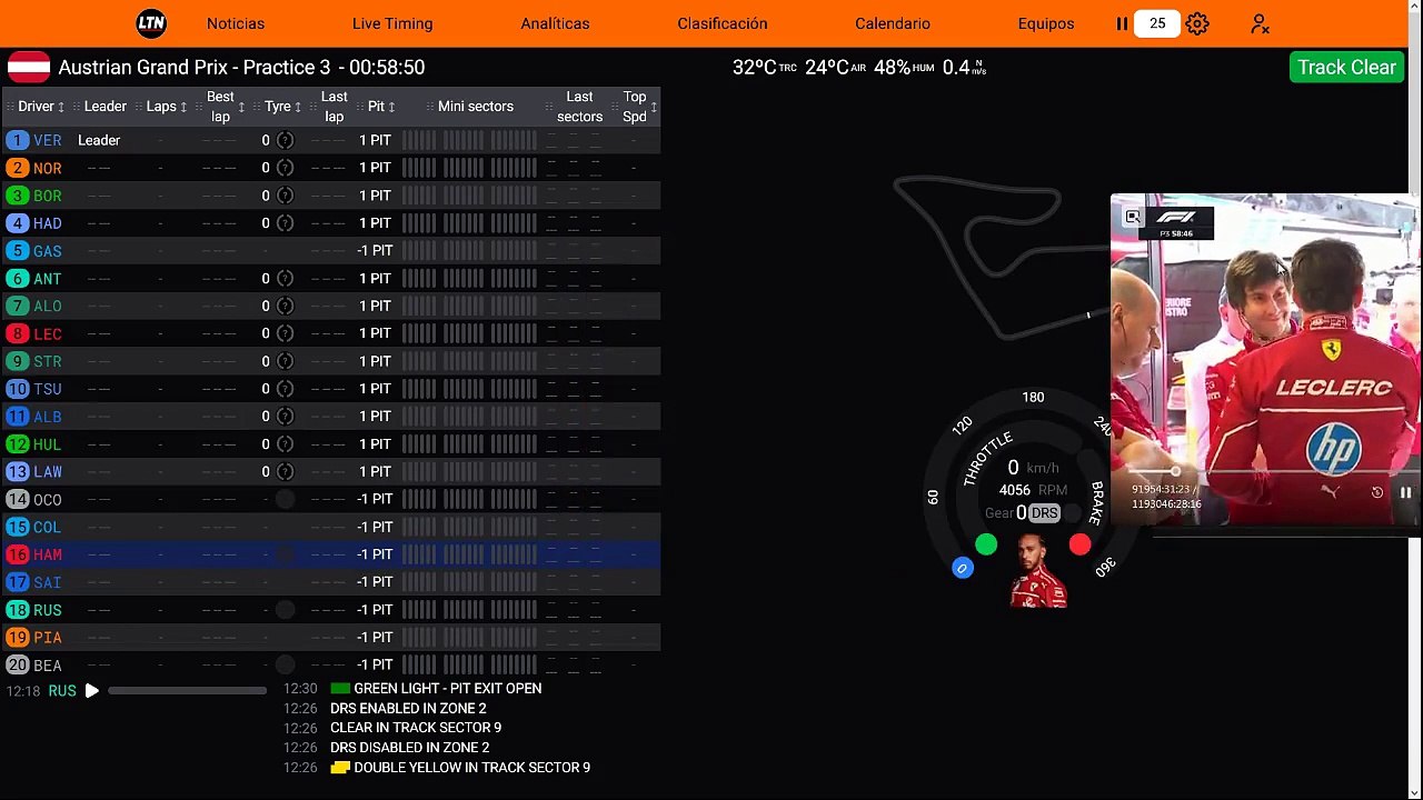 F1 2025 Austrian Grand Prix d'Autriche - Practice 3 - Essais Libres 3 - STREAMING FR HD