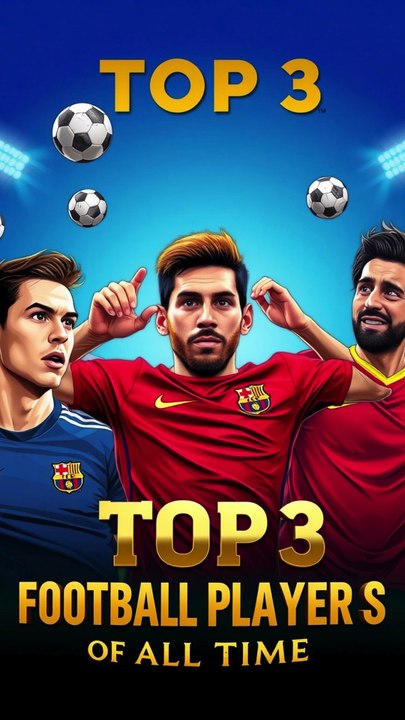 Top 3 GOATs in Football History! 🐐 Messi, Pelé, Maradona #FootballShorts