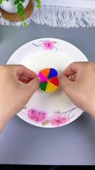 Colorful Milk Magic Experiment