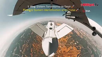 Bayraktar AKINCI’dan atılan KEMANKEŞ 1 hava hedeflerini tam isabetle vurdu