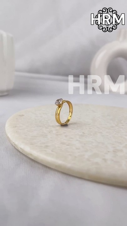 HRM | 22k Ladies' single stone ring 💍| 2025