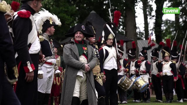 La dernière de l’Américain Mark Schneider dans le costume de Napoléon à Waterloo