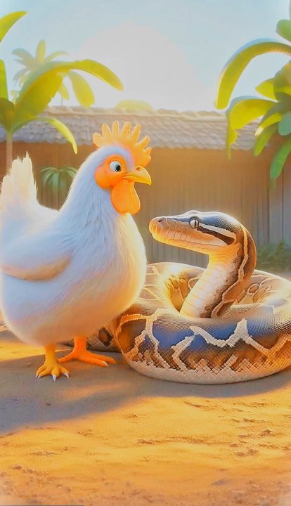 How a hen and snake become friends #animals #firebrigade😱 #facebookviral #jalpari #foryouシ #BunnyAdventure #trend #amazingfacts #animation #indian #bestoftheday #trending #explore  #cartoon #Amazing #shorts #AI #duck #animals @follwer @Highlights @ever