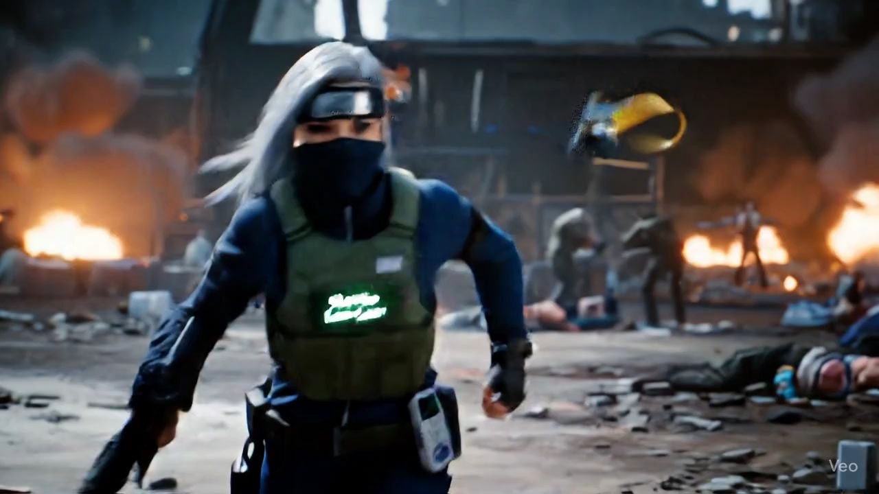 Powered by Gemini flash 2.5 -Ai generated action pack video.