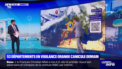 53 départements seront placés en vigilance orange canicule ce dimanche