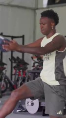 Imágenes exclusivas del entrenamiento del Madrid: Mbappé, listo