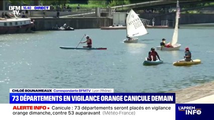 Canicule: 73 départements seront placés en vigilance orange ce dimanche, contre 53 auparavant