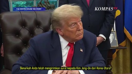 Presiden AS Donald Trump Kirimi Surat ke Kim Jong Un?