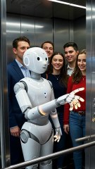 AI Robot Becomes a Lift Operator 🛗🤖 | Everyday with AI
