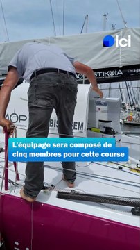 Le skipper manchois Louis Duc se prépare pour la Rolex Fastnet