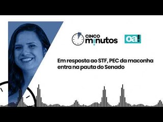 Cinco Minutos: Em resposta ao STF, PEC da maconha entra na pauta do Senado