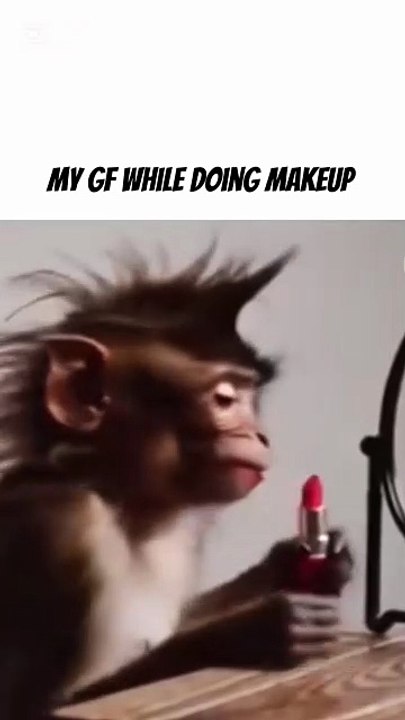 my gf doing make up