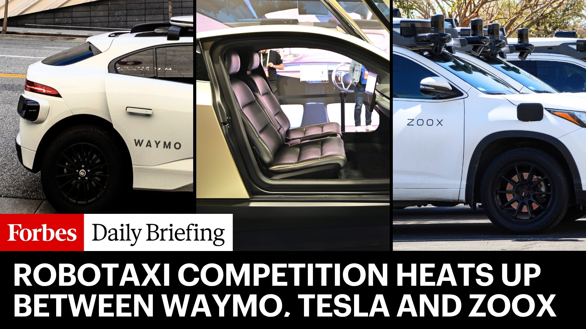 The Robotaxi Race Intensifies Among Waymo, Tesla, and Zoox