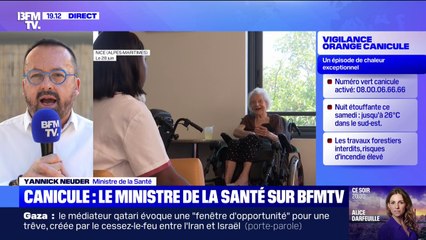 Canicule: "On s'est mobilisé et on a anticipé pour pouvoir faire face à cet été caniculaire", explique le ministre de la Santé, Yannick Neuder