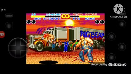 Fatal Fury 2 Joe Higashi vs Big Bear fala de vitória do Big Bear em português