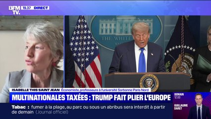 Droits de douane sur l'Union européenne: "Les guerres commerciales sont des guerres où il n'y a que des perdants", explique Isabelle This Saint-Jean, économiste