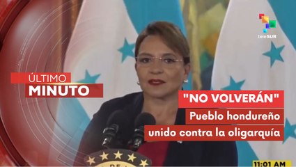 "De la mano del pueblo hondureño derrotamos la narcodictadura"