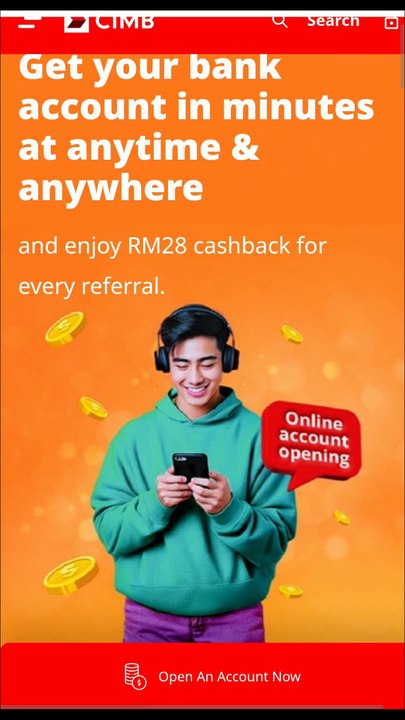 Buka akaun online CIMB bank, referral code CRP949L04. Reward RM 28 cashback. | Open CIMB Account/-i online!. Referral code CRP949L04. Reward RM 28 cashback.