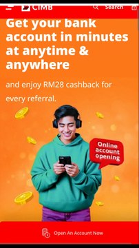 Buka akaun online CIMB bank, referral code CRP949L04. Reward RM 28 cashback. | Open CIMB Account/-i online!. Referral code CRP949L04. Reward RM 28 cashback.