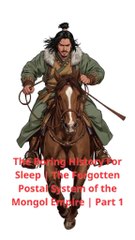 The boring history for sleep! The forgotten postal system for the mongols empire! part 1