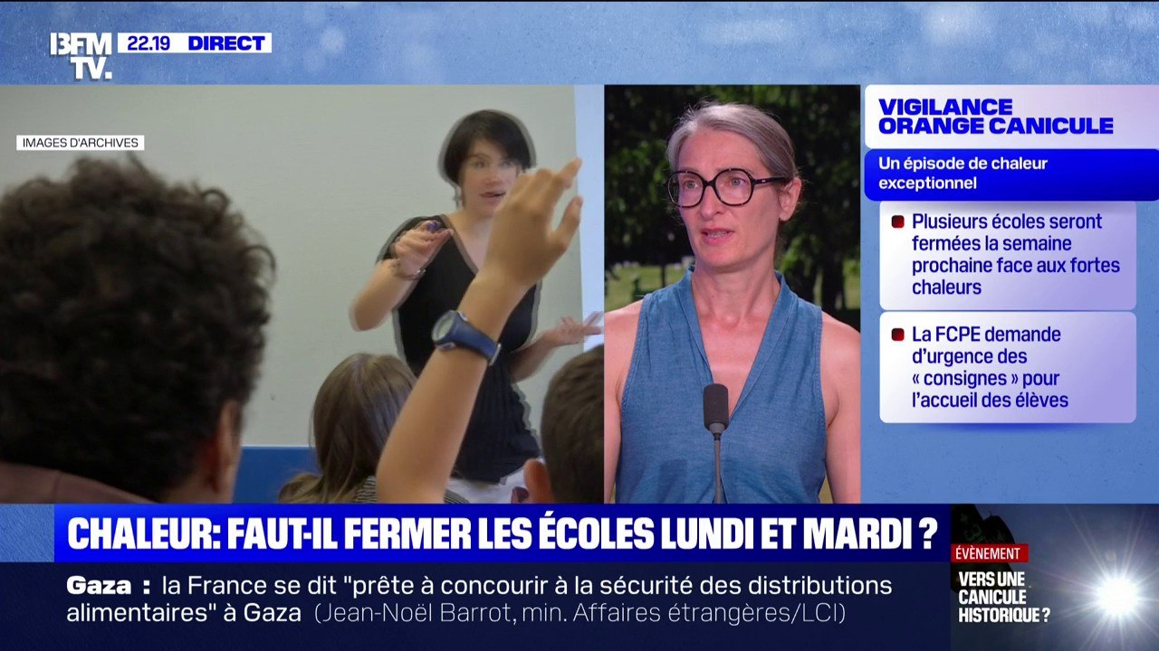 Canicule: "Il faut des travaux de fonds pour faire en sorte que les établissements scolaires résistent à la chaleur", alerte Catherine Nave-Bekhti, secrétaire générale de la CFDT éducation