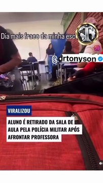 PM retira adolescente de escola e namorada dele ameaça professora dizendo “eu vou te matar”