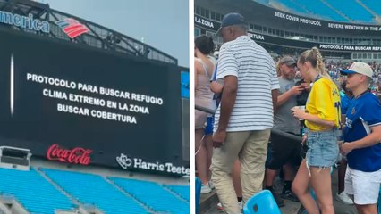 Benfica vs Chelsea: juego es suspendido por tormenta eléctrica y asistentes se comienzan a refugiar