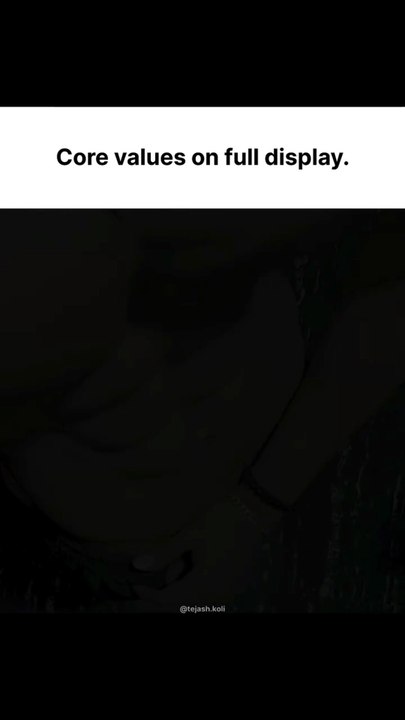 Core values on full display.