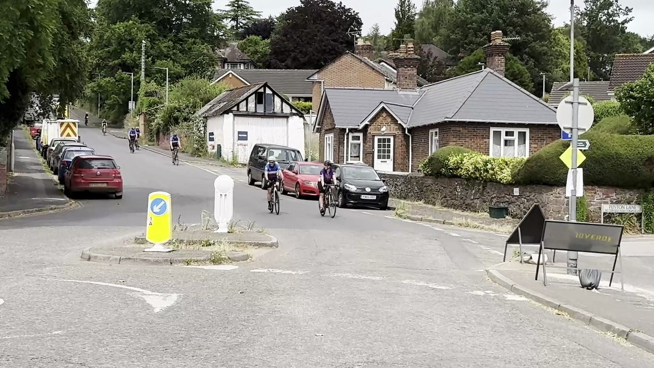 Cyclists taking part in the Nello on Jockey Hill in Crediton in 2024, video Alan Quick IMG_6580