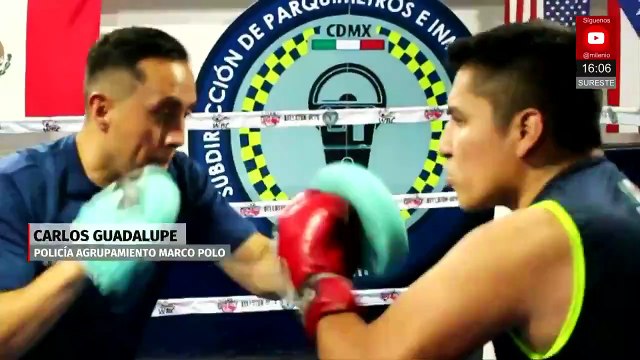 Servidores públicos entrenan en gym de boxeo en la CdMx