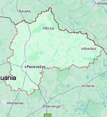 Map of Panevezys County. Peta Kabupaten Panevezys. Panevezys County Map. Map of County of Panevezys. County of Panevezys Map. Panevėžio apskrities žemėlapis. Carte du comté de Panevezys. Mapa do Condado de Panevezys. Mapa del condado de Panevezys