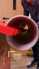 An incredible method to install draining pipes!