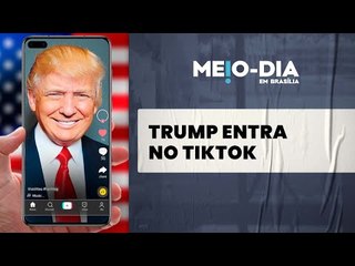 Trump cria conta no TikTok, após dizer que proibiria o uso da rede social nos EUA