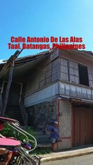 Calle Antonio De Las Alas in Taal, Batangas, Philippines