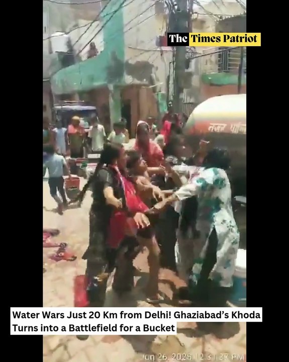 Water Wars Just 20 Km from Delhi! Ghaziabad’s Khoda Turns into a Battlefield for a Bucket