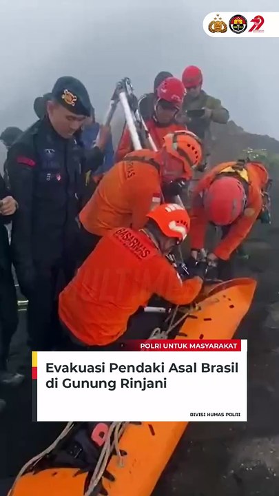 Evakuasi Dramatis Pendaki Brasil yang Jatuh ke Jurang 500 Meter di Gunung Rinjani