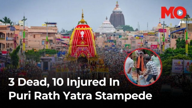 Stampede at Puri Rath Yatra leaves 3 dead, several injured