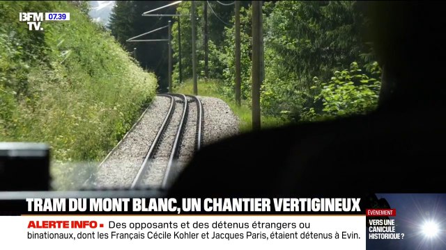 Tramway du Mont-Blanc: le chantier vertigineux du train à crémaillère le plus haut de France