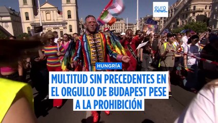 Así fue la manifestación ilegal LGTBIQ+ que llenó las calles de Budapest
