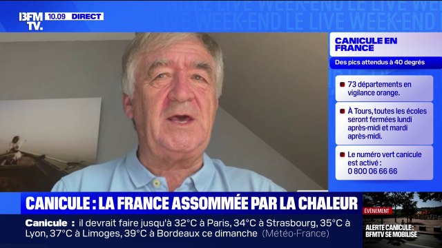 Canicule: les personnes âgées n'ont pas toujours cette sensation du besoin de boire , témoigne Hervé Depouez, maire de Pacé (Ille-et-Vilaine)