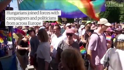 Tens of thousands march against Hungary's government for LGBT rights