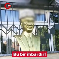 Cübbeli, sarıklı şahıs Atatürk büstüne saldırdı: '2-3 sene sonra bu heykellerini balyozla kıracağız'